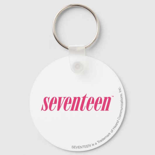 zeventien Logo-magenta Sleutelhanger (Voorkant)