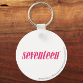 zeventien Logo-magenta Sleutelhanger (Voorkant)