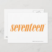 zeventien Logo-Oranje Briefkaart (Voorkant / Achterkant)