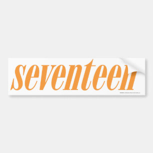 zeventien Logo-Oranje Bumpersticker