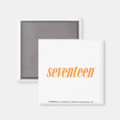 zeventien Logo-Oranje Magneet (Voorkant / Achterkant)