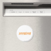 zeventien Logo-Oranje Magneet (Insitu (Vaatwasser))
