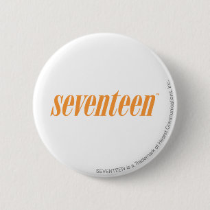 zeventien Logo-Oranje Ronde Button 5,7 Cm
