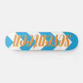 zeventien Logo- Oranje Skateboard (Horizontaal)