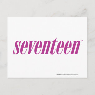 zeventien Logo-Paars Briefkaart