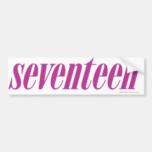 zeventien Logo-Paars Bumpersticker