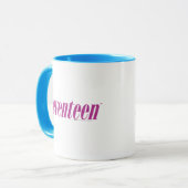 zeventien Logo-Paars Mok (Voorkant links)