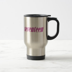 zeventien Logo-Paars Reisbeker