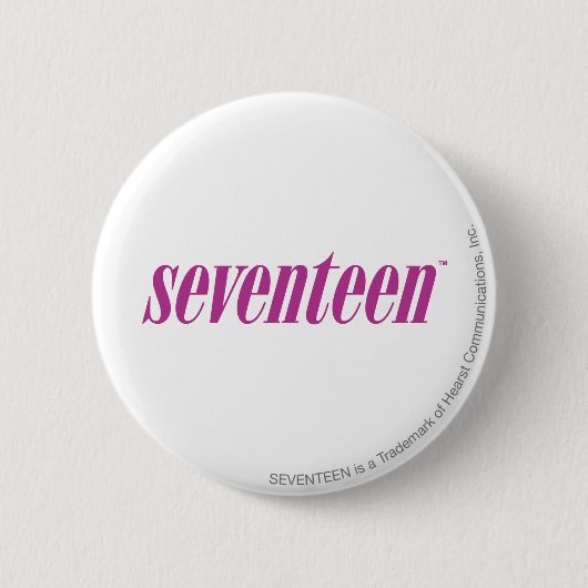 zeventien Logo-Paars Ronde Button 5,7 Cm (Voorkant)