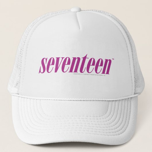 zeventien Logo-Paars Trucker Pet (Voorkant)