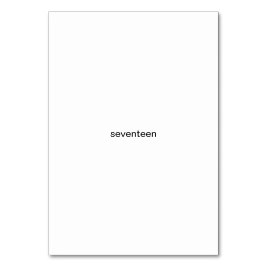 Zeventien shamrock vormen aangepaste nummer flashc kaart (Voorkant)