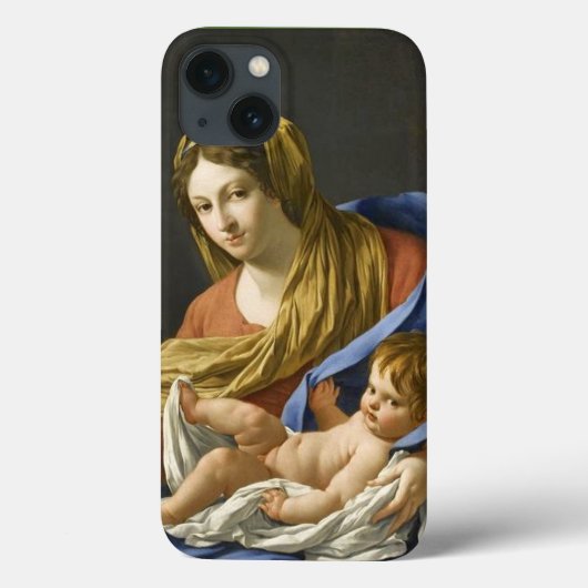 Zeventiende eeuw Franse Madonna en kind Case-Mate iPhone Case (Achterkant)