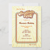 Zeventies Night Uitnodiging (Voorkant)