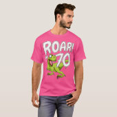 Zeventig 70e verjaardag van de 70-jarige dinosauru t-shirt (Voorkant volledig)