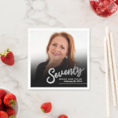 Zeventig 70ste verjaardag aangepaste foto script z servet (Insitu)