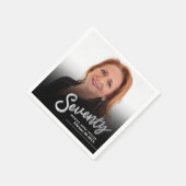 Zeventig 70ste verjaardag aangepaste foto script z servet (Hoek)