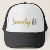 Zeventig AF Funny 70th Birthday Gift Trucker Pet (Voorkant)