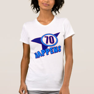 Zeventig cadeautjes op de 70e verjaardag t-shirt