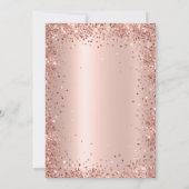 Zeventig en Fabulous Chic Roze Goud 70ste Verjaard Kaart (Achterkant)