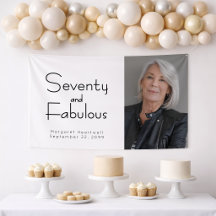 Zeventig en Fabulous Foto 70ste Verjaardagsfeest