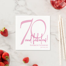 Zeventig en Fabulous Naam Datum 70ste Verjaardagsf