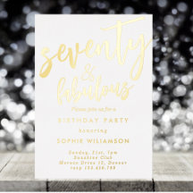 Zeventig en geweldig goudhoudende verjaardag