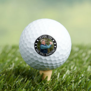 Zeventig en nog steeds swingen 70ste verjaardag fo golfballen