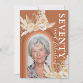 Zeventig en verbluffend verbrand Sinaasappel Boho Kaart (Voorkant)