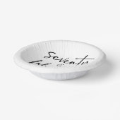 Zeventig & Fabulous Minimaal 70ste Verjaardagsfees Papieren Kommen (Gebogen)