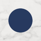 Zeventig | Goud & Marineblauwe Moderne 70ste Verja Confetti (Kleine voorkant)