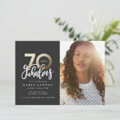 Zeventig goud, waardoor 70 er goed uitzien op foto (Staand voorkant)