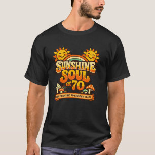 Zeventig Jaar Oud 70ste Verjaardag T-shirt Omdat I