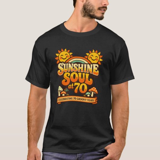 Zeventig Jaar Oud 70ste Verjaardag T-shirt Omdat I (Voorkant)