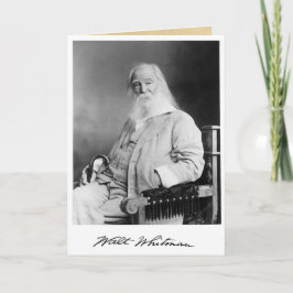 Zeventig jaar Walt Whitman 70ste verjaardag Kaart