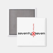 zeventig keer zeven. Matthew 18:22 Magneet (Voorkant / Achterkant)
