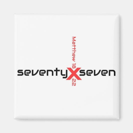 zeventig keer zeven. Matthew 18:22 Magneet (Voorkant)