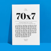 Zeventig keer zeven vergeef me Kaart