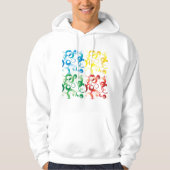 Zeventig kleuren en vormen Mannen kleding Hoodie (Voorkant)