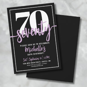 Zeventig Modern 70ste Verjaardagsfeestje Kaart