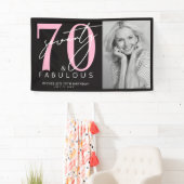 Zeventig Prachtige 70e Verjaardagsfeestje Spandoek (Insitu)