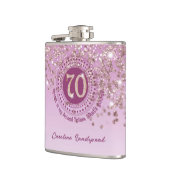 Zeventig & Roos Gouden Glitter & Drink Quote Heupfles (Links)