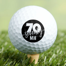 Zeventig Zwarte 70e Verjaardag Golfballen
