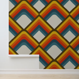 Zeventiger geometrisch behang