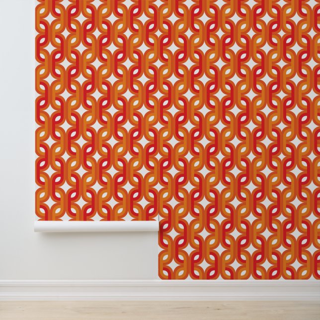 Zeventiger geometrisch behang (Applicatie)