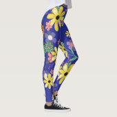 Zeventiger jaren Retro Big Floral Leggings (Rechts)