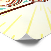 Zeventiger Nacht Party Poster (Hoek)