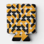 Zeventiger stijl, geometrische halve cirkels. blikjeskoeler (Achterkant)