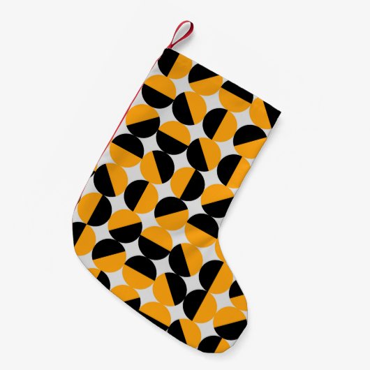 Zeventiger stijl, geometrische halve cirkels. kleine kerstsok (Voorkant (Hangend))