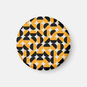 Zeventiger stijl, geometrische halve cirkels. magneet
