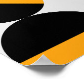 Zeventiger stijl, geometrische halve cirkels. poster (Hoek)